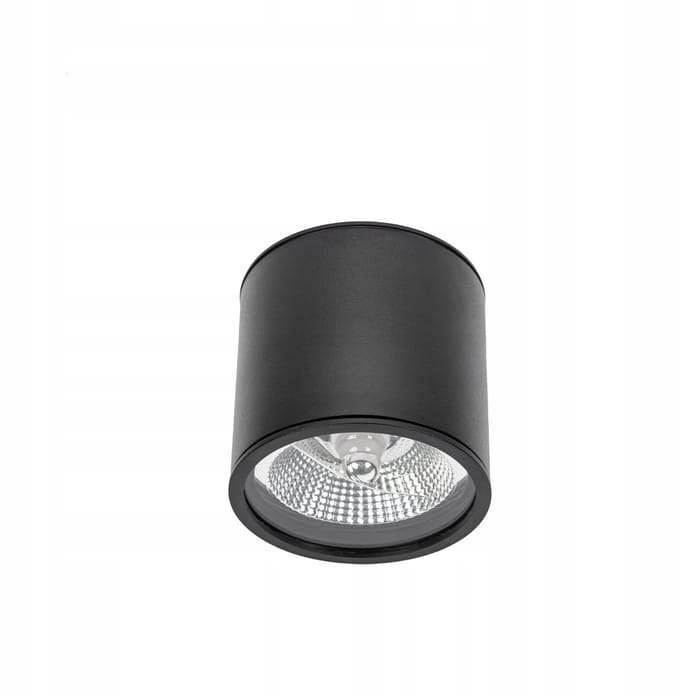 Zwarte AR111 GU10 Plaspot 120x115mm IP65