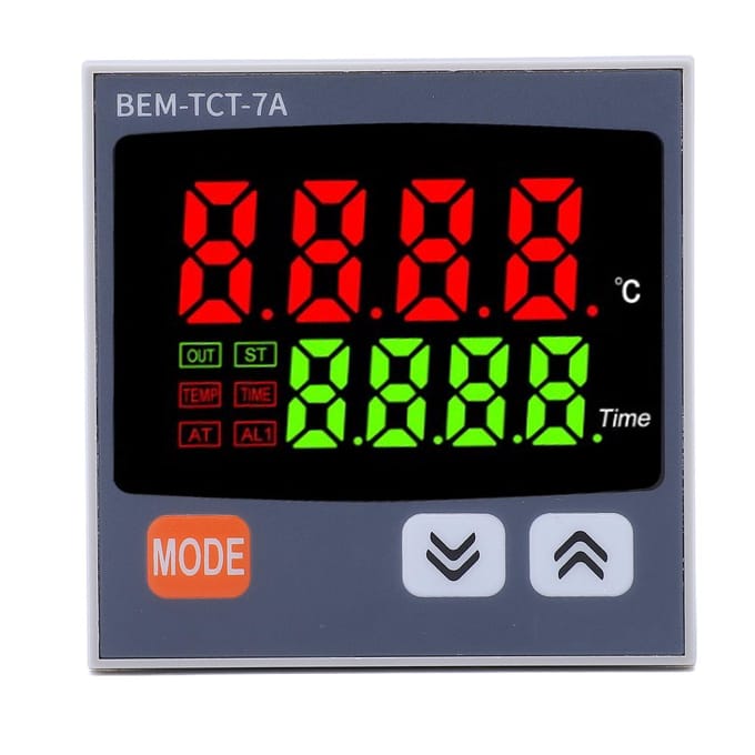 Thermostaat Tijd Digitaal Display K Type Ingang Multifunctionele Thermostaat voor Hittepersmachine black