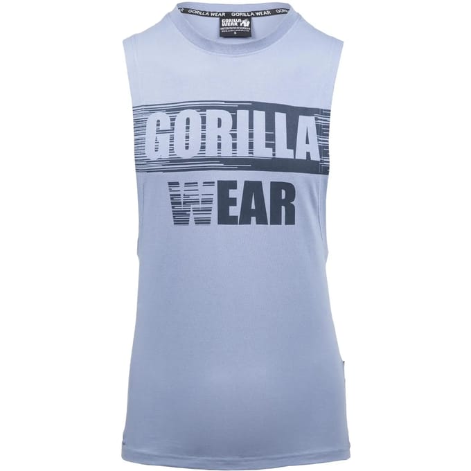 Gorilla Wear Lopez Drop Armhole Tank Top - Stonewash Blauw - S