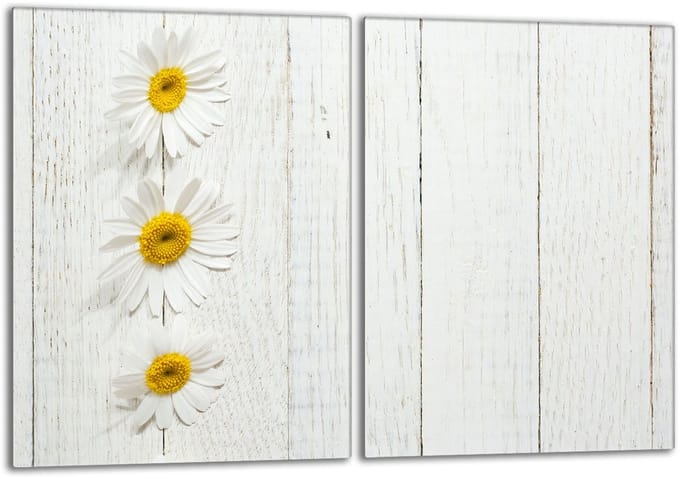 TMK ArtDeko - Beschermplaat - Glas - 40x52 - Houtdesign