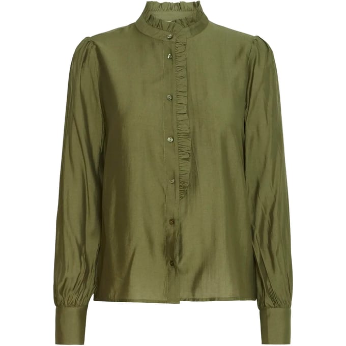 Vrouwenblouse van viscose en polyester Ichi Karlani
