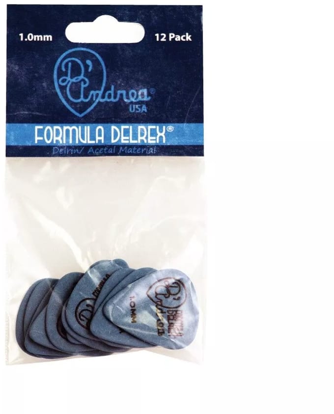 D'Andrea - Delrex - Plectrum - 1.00 mm - 12-pack