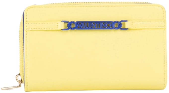 VALENTINO portemonnee Ebe Wallet Verde Neon / Bluette Lichtgeel