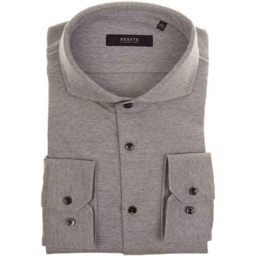 Desoto Luxury Overhemd Fine Luxury Jersey Grijs / male