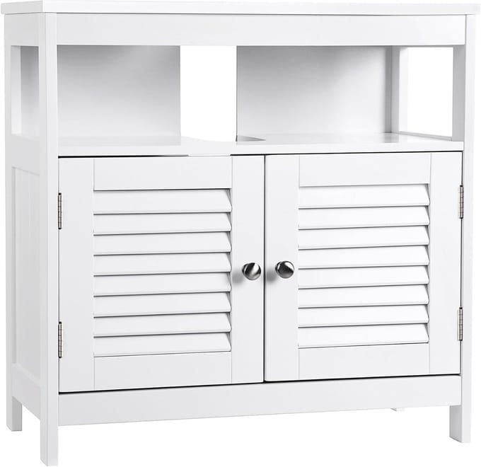 Conway Living Badkamermeubel wastafelonderkast MDF 60x60x30 cm wit