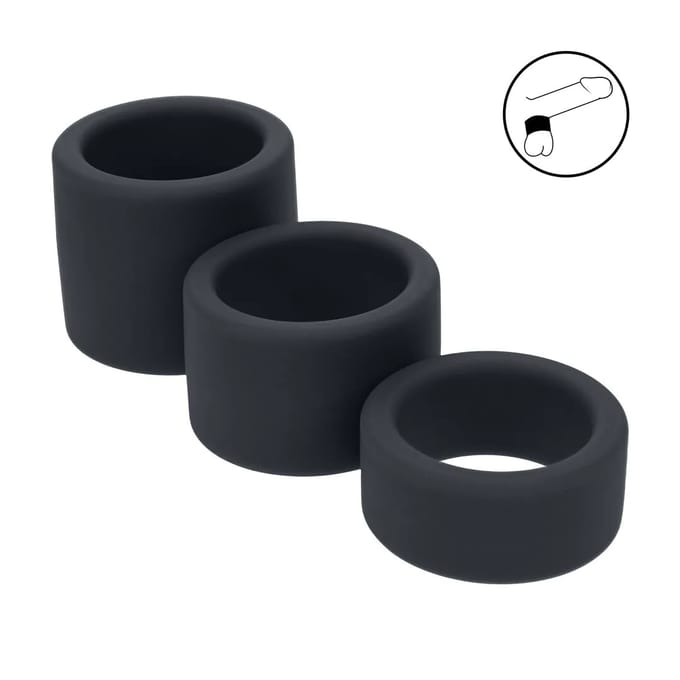Levelz - Zacht Siliconen Balriem Set van 3 stuks Maat S/M/L