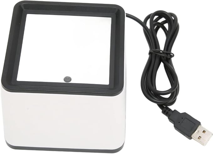 Handsfree 2D 1D QR Barcode Scanner voor Mobiele Betalingen en Desktop Gebruik, Efficiënte Barcode Lezer voor Winkels en Kassa's