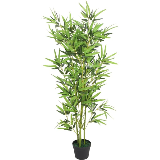 vidaXL - Kunstplant - met - pot - bamboe - 120 - cm - groen