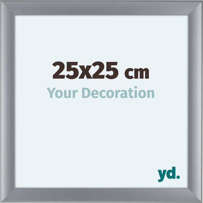 Your Decoration - Fotolijst 25x25 cm - MDF - Zilver Mat - Como