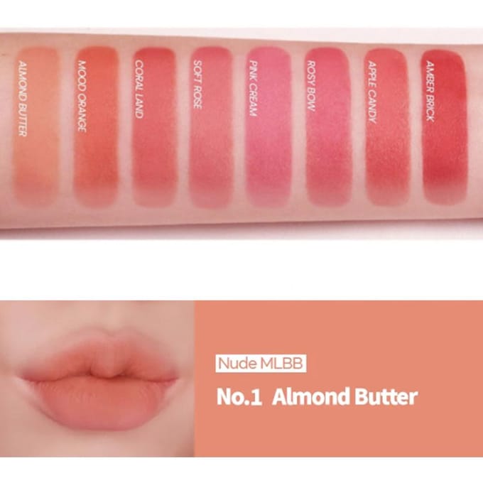 Innisfree Rouge à lèvres mat aéré 3,5 g # 1 Almond Butter pink