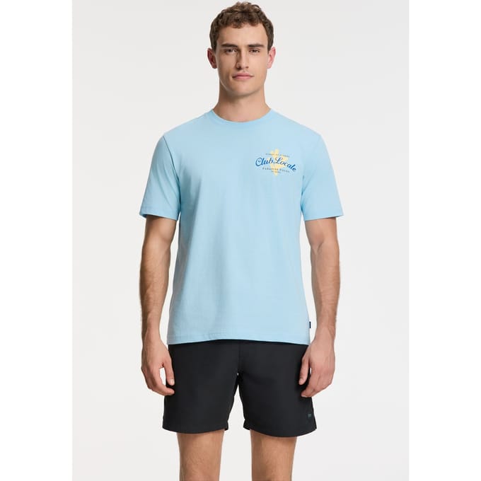 Shiwi Liam Regular T-shirt Paradise Blue Sky Taglia: M | Magliette basic Outlet | Uomo | Blu