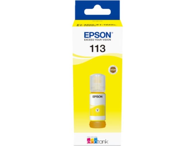 Original Ink Cartridge Epson 113 EcoTank Pigment Yellow ink bottle