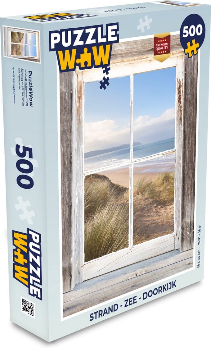 Puzzel Strand - Zee - Doorkijk - Legpuzzel - Puzzel 500 stukjes