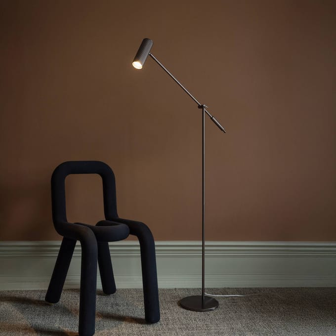 Globen Lighting vloerlamp Hubble READ, brons, metaal