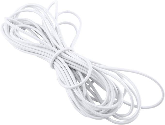Sterke Elastische Bungee Touw voor DIY Projecten, Schokdraad en Sieraden Maken (Wit)