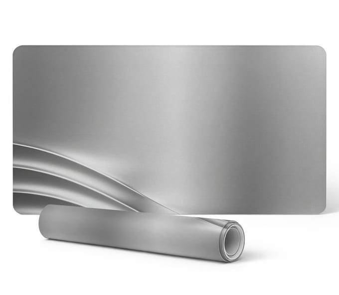 Vinyl bureauonderlegger met stijlvolle metallic golfprint 100x50 cm