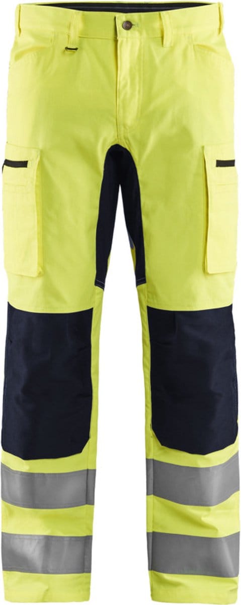 Blaklader High Vis broek met stretch 1585-1811 - High Vis Geel/Zwart - D84