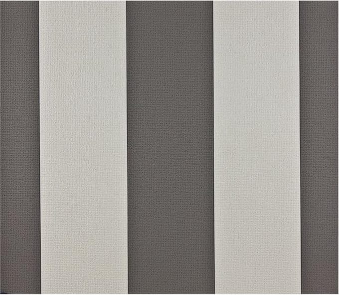 Dutch Wallcoverings - Vliesbehang blokstreep grijs/wit