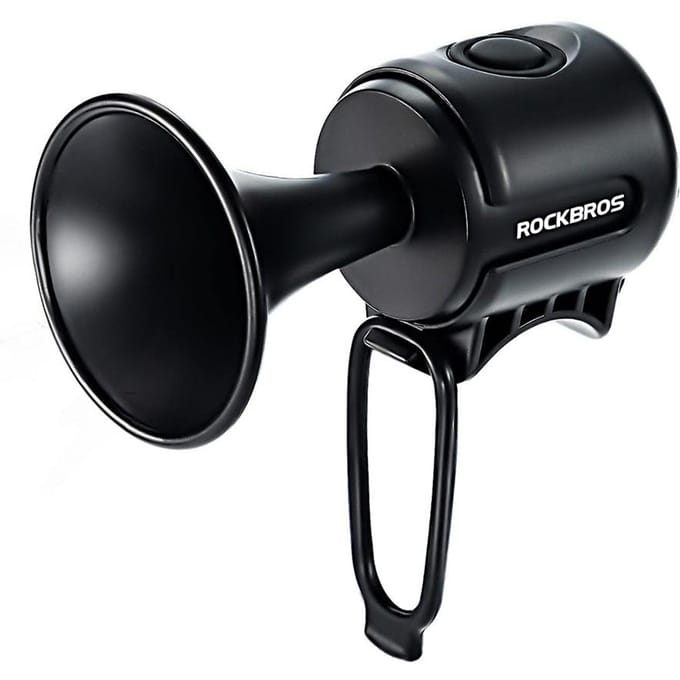 Rockbros 34210002001 electronic bicycle bell - black