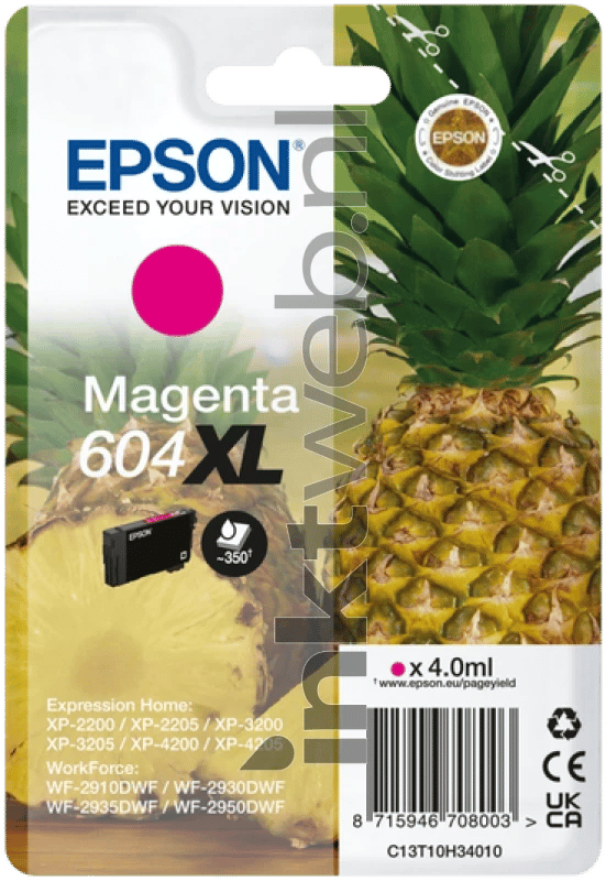 Epson Inktcartridge 604XL (C13T10H34010) Magenta Hoge capaciteit