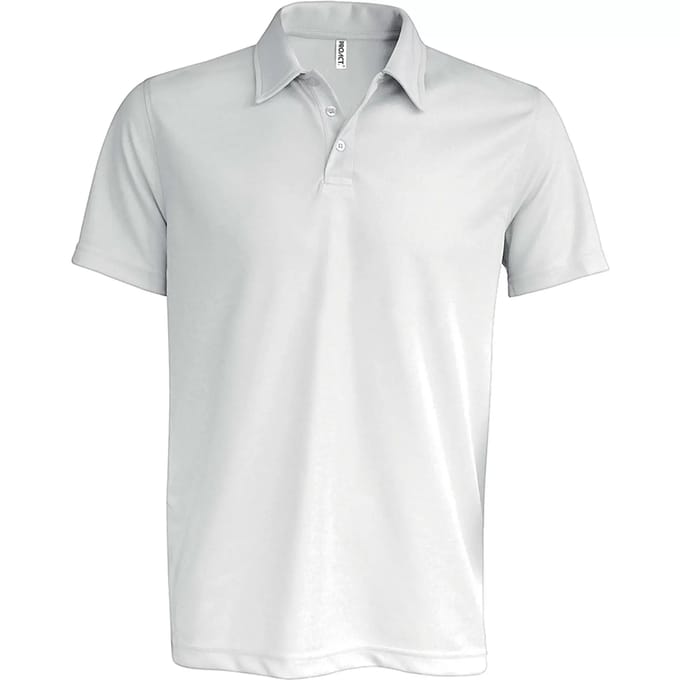 PROACT® Herensportpolo PA482 - White - S