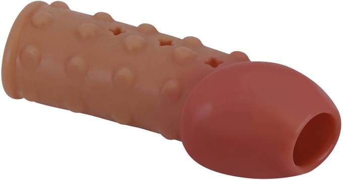 Power Escorts - Verdikkende Penis Extender Penis Sleeve Beige