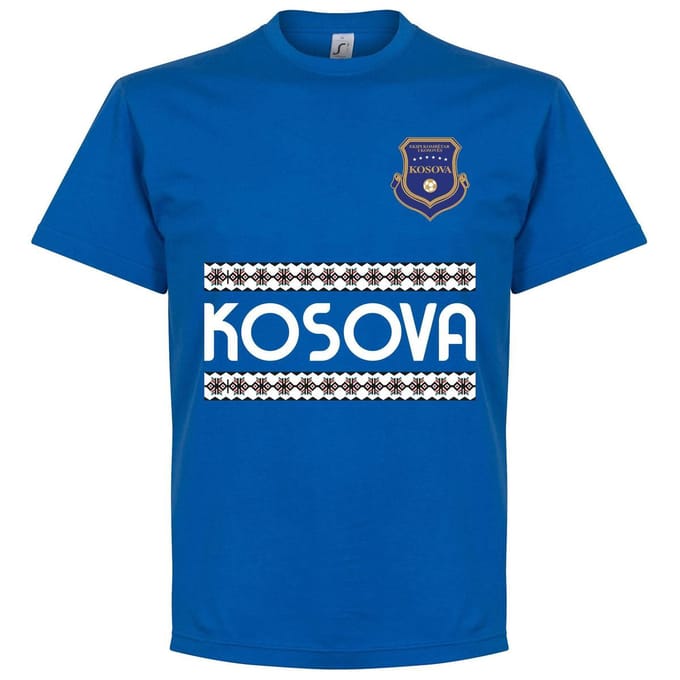 Kosovo Team T-Shirt - Blauw - S