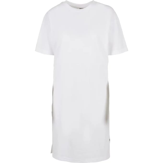 Urban Classics - Organic Oversized Slit Korte jurk - XS - Wit