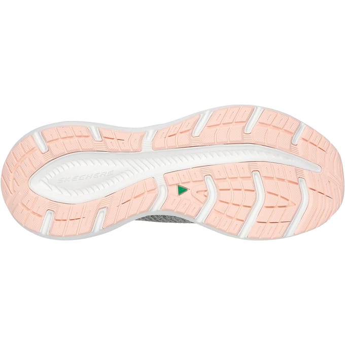 Skechers Edgeride Impression Textiel Damestrainers Groen/Oranje