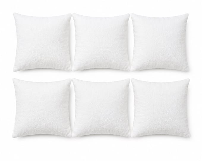 Jungengel Binnenkussen 40x40 cm Set van 6 - Vulkussen Extra Gevuld Wit - Kussenvulling Polyester