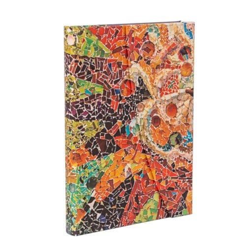 Paperblanks cahier, gaudi's mosaics, hardcover, formaat midi, blanco