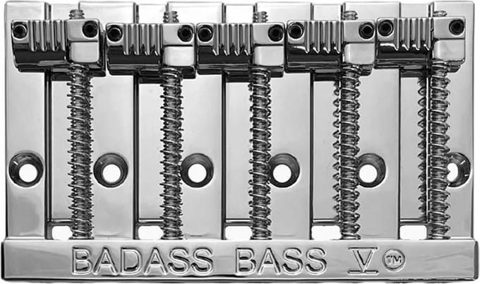 Allparts BB3345010 Leo Quan Badass V 5-snarige Basbrug - Chroom