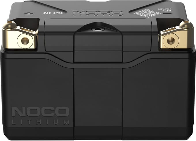NOCO NLP9 Lithium Powersport Accu - 12V 3Ah – 400A Startkracht – Lichtgewicht & Onderhoudsvrij – Veilig Lithium