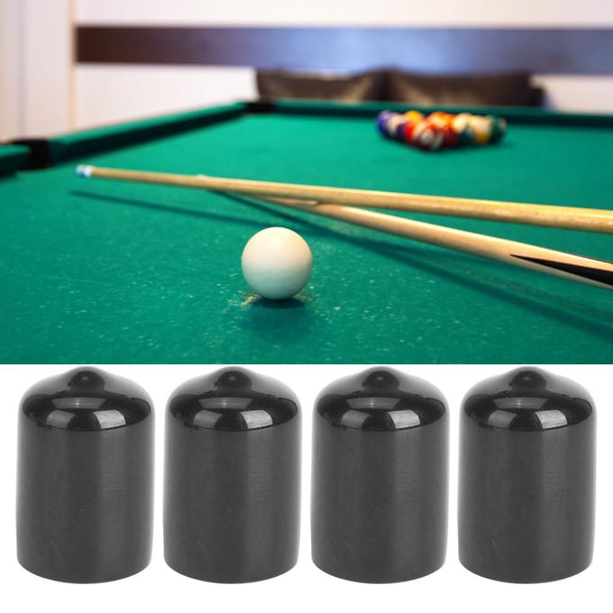 10 STUKS Rubber Duurzame Biljart Pool Keu Tip Beschermer Kleine Kop Club Beschermhoes Stick Cover Snooker black