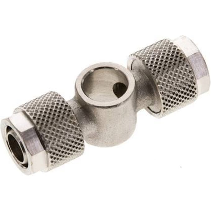 10x8 & G1/8'' Vernikkeld Messing Banjo T-Opsteekkoppeling