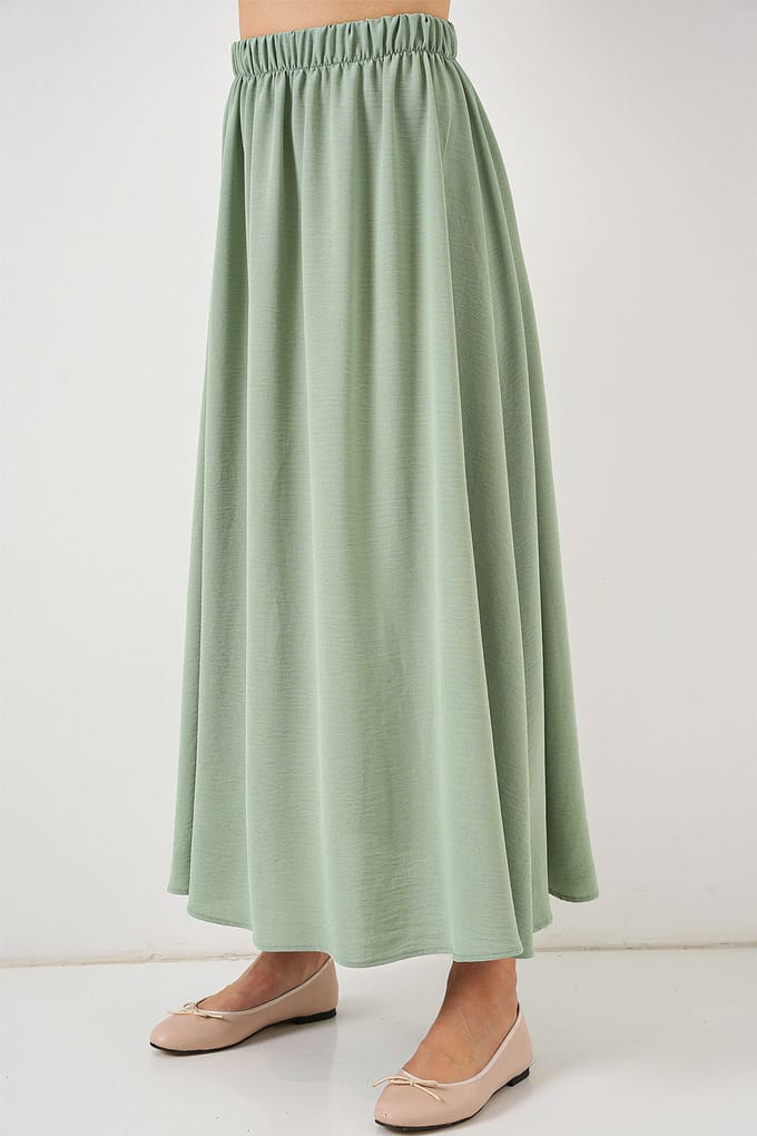 Maxi Rok met Elastische Taille