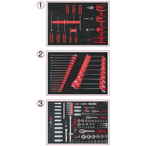KS Tools 713.0215 Gereedschapsset Chroom-vanadium staal 215 onderdelen