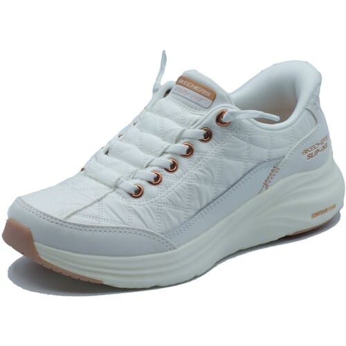 Skechers CONTOUR FOAM - GOLDEN HOUR Dames Instappers - Wit