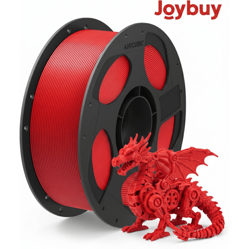 JOYBUY x ANYCUBIC PLA Basic printfilament, 1 kg spoel, 1,75 mm diameter, ±0,02 mm tolerantie - Rood