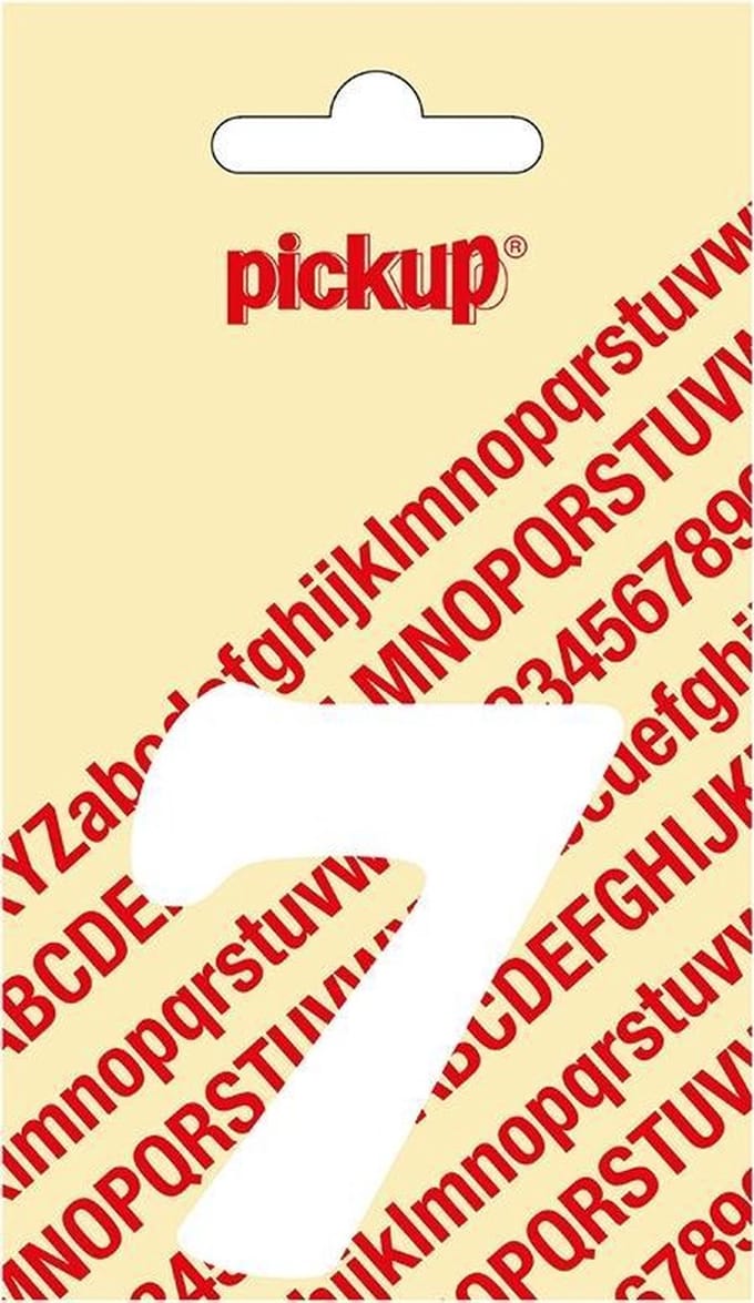 Pickup plakcijfer CooperBlack 60 mm - wit 7