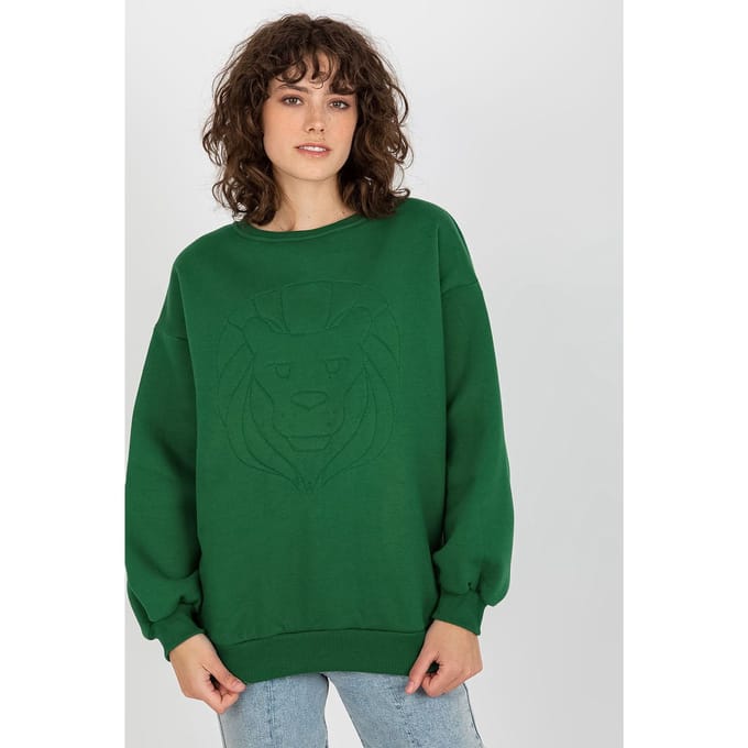 Soft Emblem Sweatshirt - Green / One Size