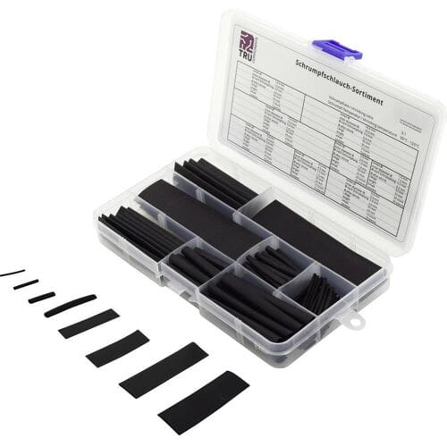 TRU COMPONENTS TC-6793936 Krimpkous assortiment Zwart Krimpverhouding:3:1 100 stuk(s)