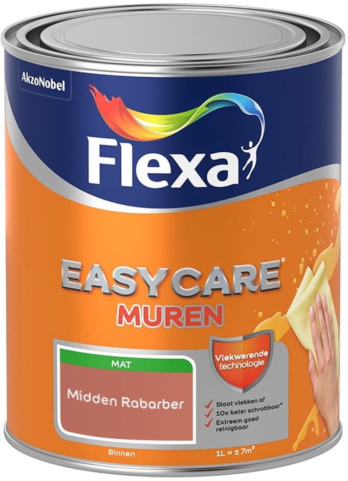 Flexa - Easycare Muren - Midden Rabarber - Mengverf - 1 L