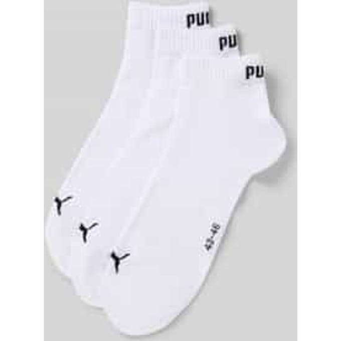Puma - Unisex Quarter Plain Enkelsokken - 3 Pack - Maat 39-42