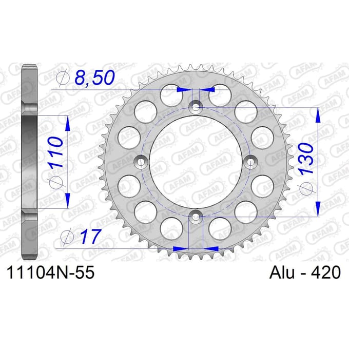 Tandwiel Afam 420 55 dents