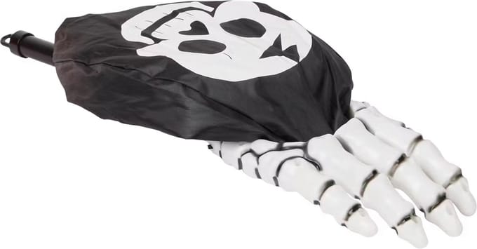 Halloween snoepzak met licht "Skelet"