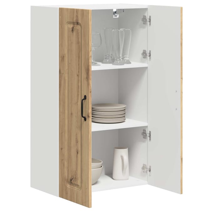 vidaXL - Vaatwasserpaneel - Kalmar - Artisan - Eiken - 60 - x - 31 - x - 100 - cm