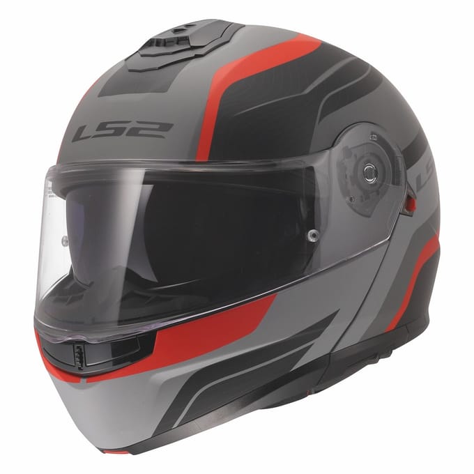 Modulaire motorhelm LS2 FF908 Strobe II Monza