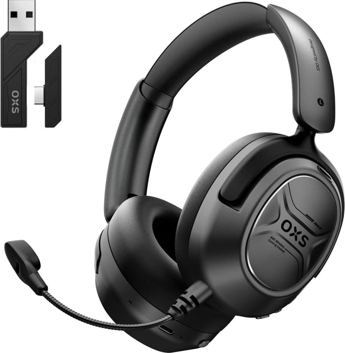 OXS Storm A2 ANC Draadloze Gaming Headset - Zwart