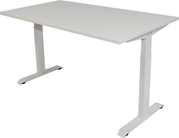 Office Hero® Cosmic - In hoogte verstelbaar bureau wit frame - Game bureau - Computertafel - Werktafel - 140x80 - Wit